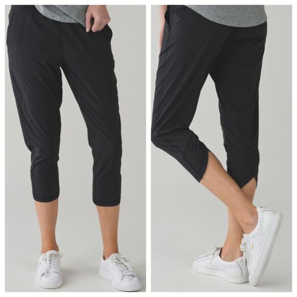 Lululemon Tranquil Crop Black High Rise Pants Women’s 4 - Picture 1 of 7